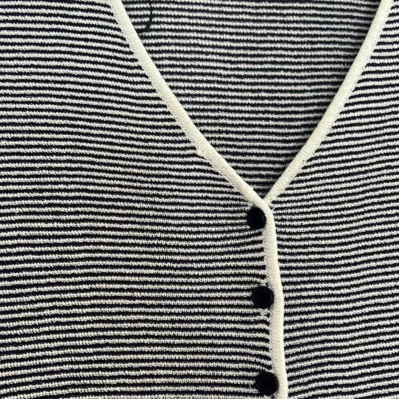 Zara Striped Knit Midi Dress - Size Medium - Picture 8 of 10